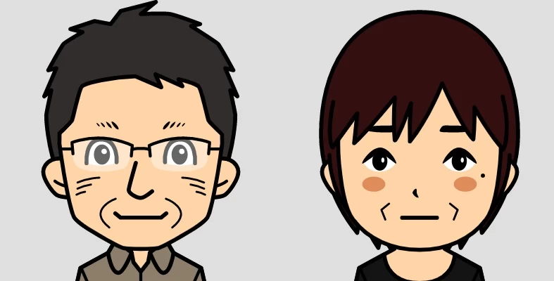 プロフィールの似顔絵イラスト