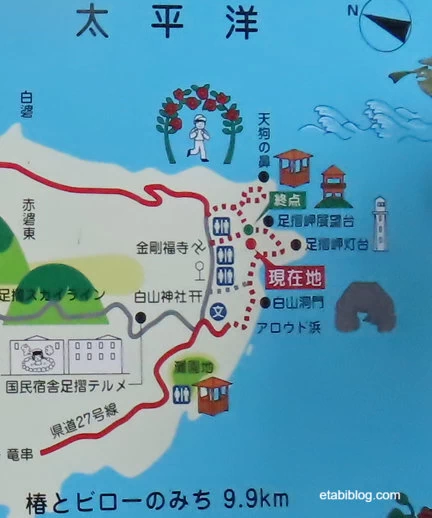 足摺岬のマップ