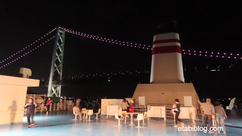 フェリーせっつのデッキ