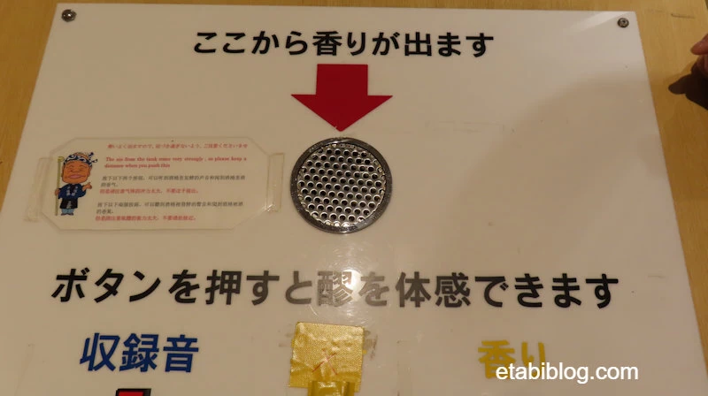 浜福鶴の工場の香りのボタン