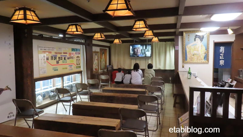 菊正宗酒造記念館のビデオコーナー