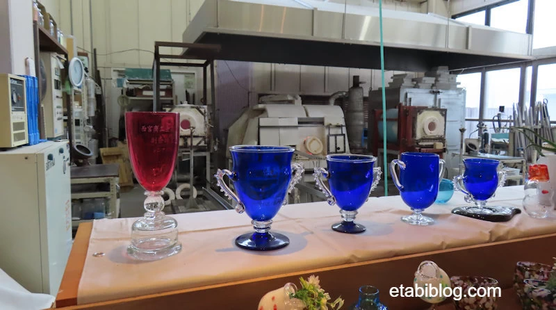 日本盛酒蔵通り記念館のガラス工房