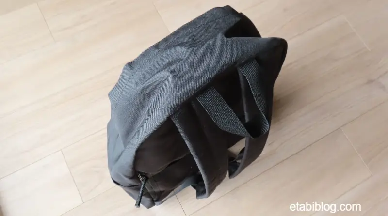 実際に使っている「撥水リュック」