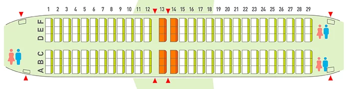 ソラシドエアボーイング737座席表