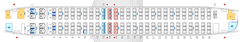全日空空輸ボーイング737座席表