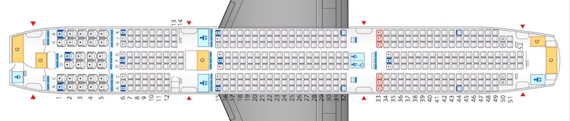 全日空空輸のボーイング787－10座席表