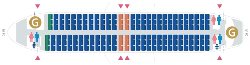 スカイマークボーイング737座席表
