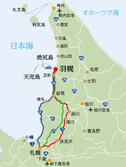 羽幌沿海フェリー航路