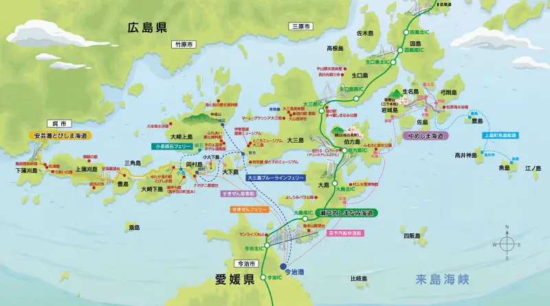 大三島ブルーラインの航路