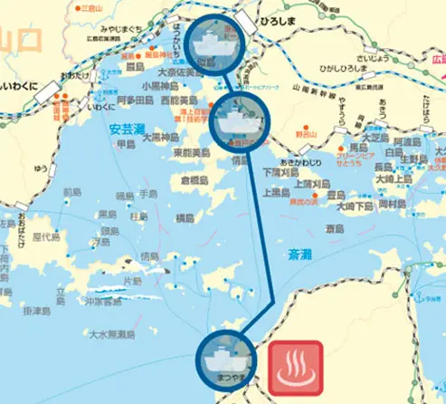 瀬戸内海汽船の航路