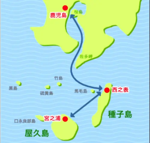 鹿商海運の航路
