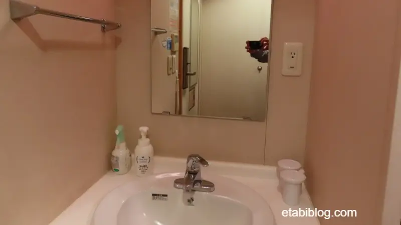 ぱーるの客室洗面台