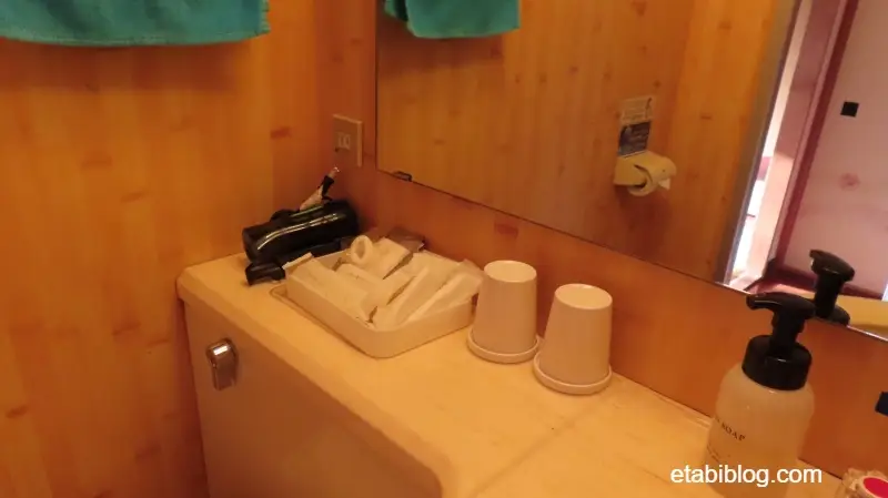 定山渓ビューホテルの客室のアメニティ