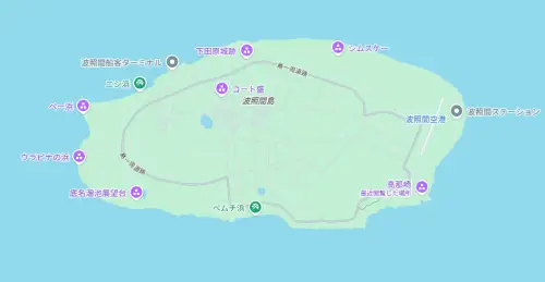 波照間島の地図