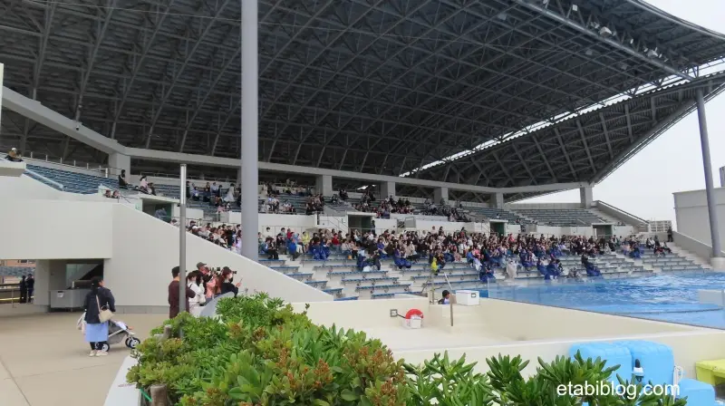 空いているシャチショースタジアム