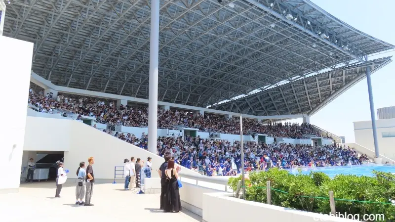 7月25日（土）の1回目のオルカスタジアム混雑具合