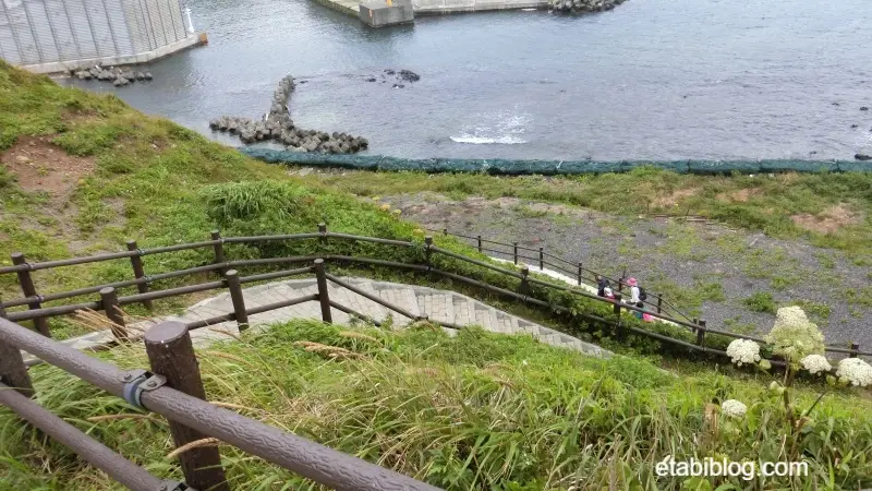スカイ岬展望台の長い階段