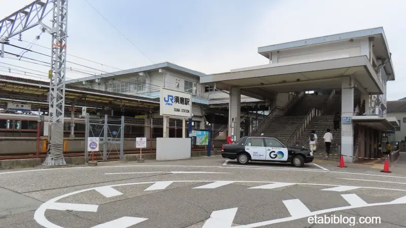 2号線側JR須磨駅の階段
