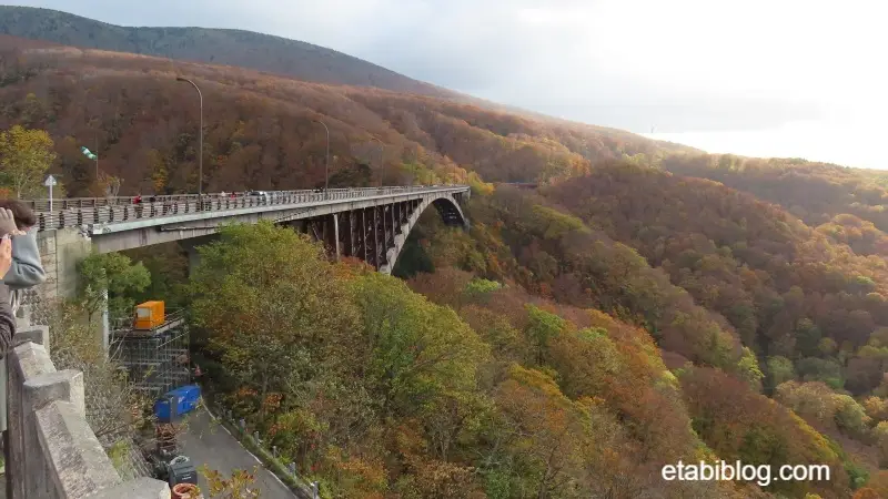 黒石側から見た城ヶ倉大橋