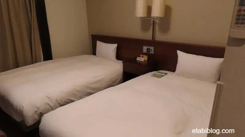 ホテルルートイン十和田のツイン部屋