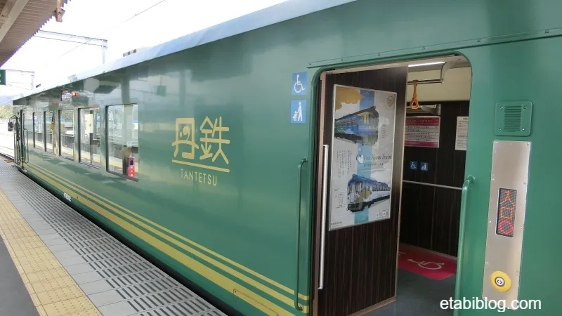 緑色の京都丹後鉄道列車
