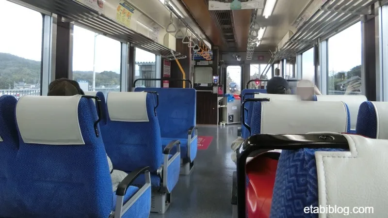 京都丹後鉄道列車の車内