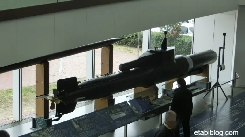 大和ミュージアムの特攻兵器「回天」