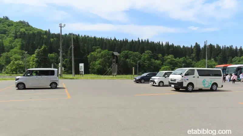 大正ろまん館の駐車場