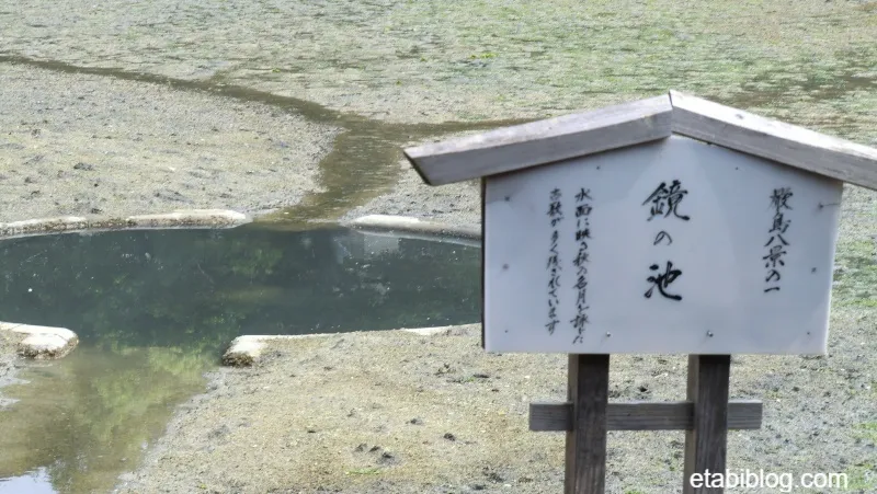 厳島神社の鏡の池