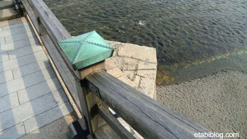 錦帯橋から見える錦川
