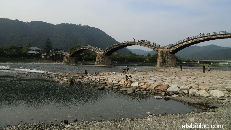 錦帯橋の全景