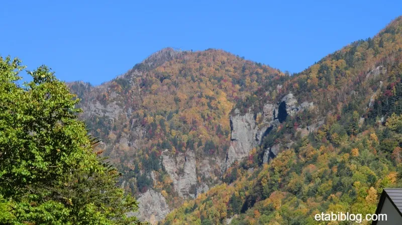 層雲峡の山並み