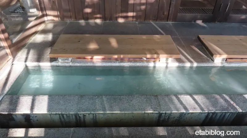 蔵王国際ホテルの大浴場前の足湯