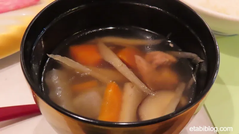 蔵王国際ホテル夕食の地元の吸い物