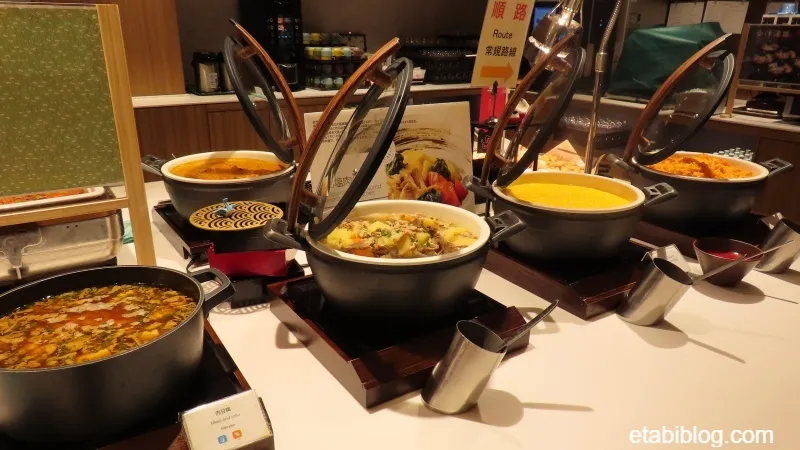 メルキュール裏磐梯の朝食ビュッフェで並んだ料理