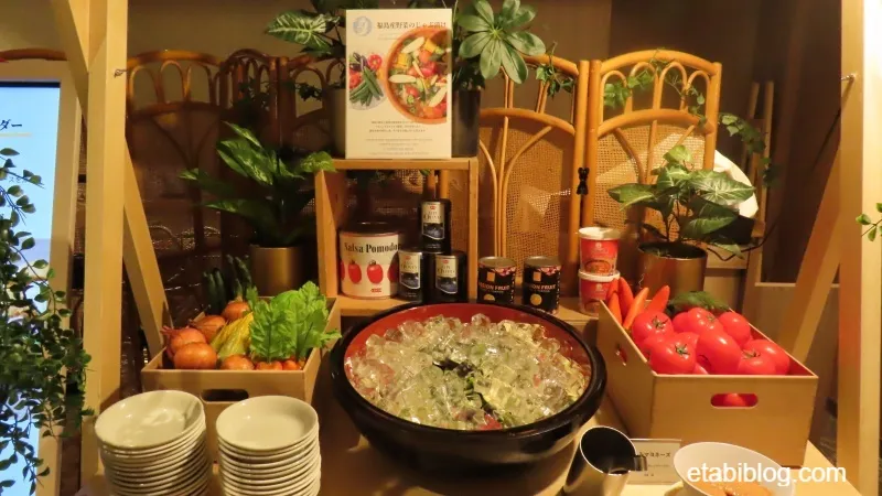 メルキュール裏磐梯の朝食ビュッフェのじゃぶ漬け