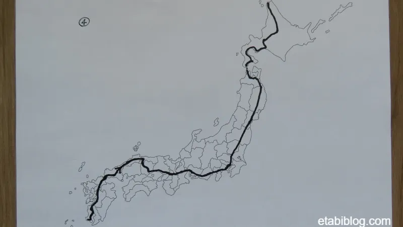 ツアー④の路線図