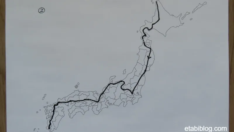 ツアー②の路線図