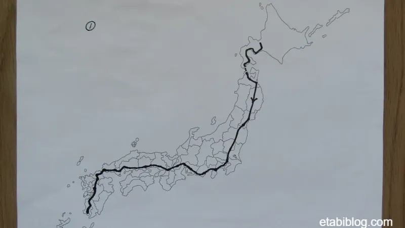 ツアー①の路線図