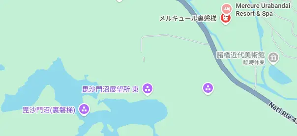 メルキュール裏磐梯の地図