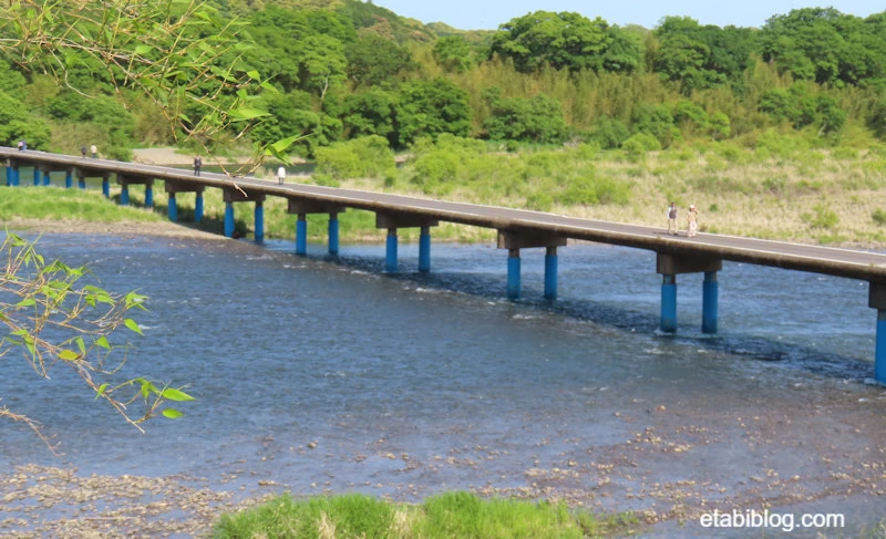 四万十川の佐田沈下橋の絶景