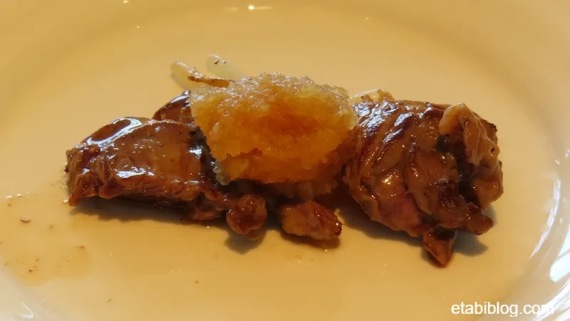 神戸須磨シーワールドホテルのレストランライブキッチンのお肉の鉄板焼き